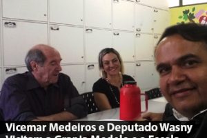 Vicemar Medeiros e Deputado Wasny Visitam a Granja Modelo e a Escola Ruralzinha, para Acompanhar Serviços