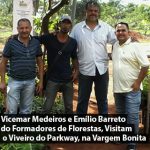 Vicemar Medeiros e Emílio Barreto do Formadores de Florestas, Visitam o Viveiro do Parkway, na Vargem Bonita