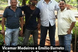 Vicemar Medeiros e Emílio Barreto do Formadores de Florestas, Visitam o Viveiro do Parkway, na Vargem Bonita