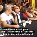 Vicemar Medeiros Prestigia o Concurso Miss Riacho Fundo I, com a Adminstradora Edileusa