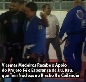 Vicemar Medeiros Recebe Apoio do Projeto Fé e Esperança de Jiu Jitsu